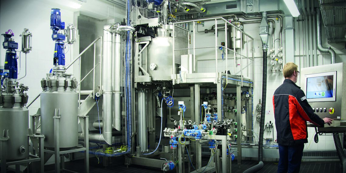 The Ekato hydrogenation test center at the company’s headquarters in Schopfheim, Germany.