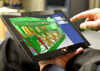 AVEVA E3D Insight in action on a tablet.