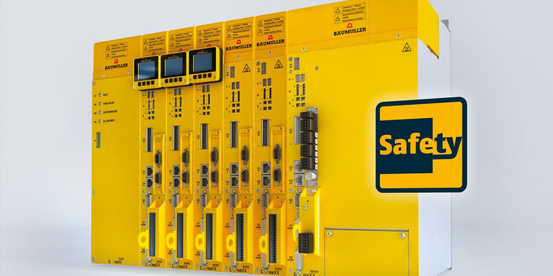 The parameterizable delay time is a time window, individually user-programmable depending on the safety function, which is switched between the safety functions and the STO function. (Picture: Baumüller)
