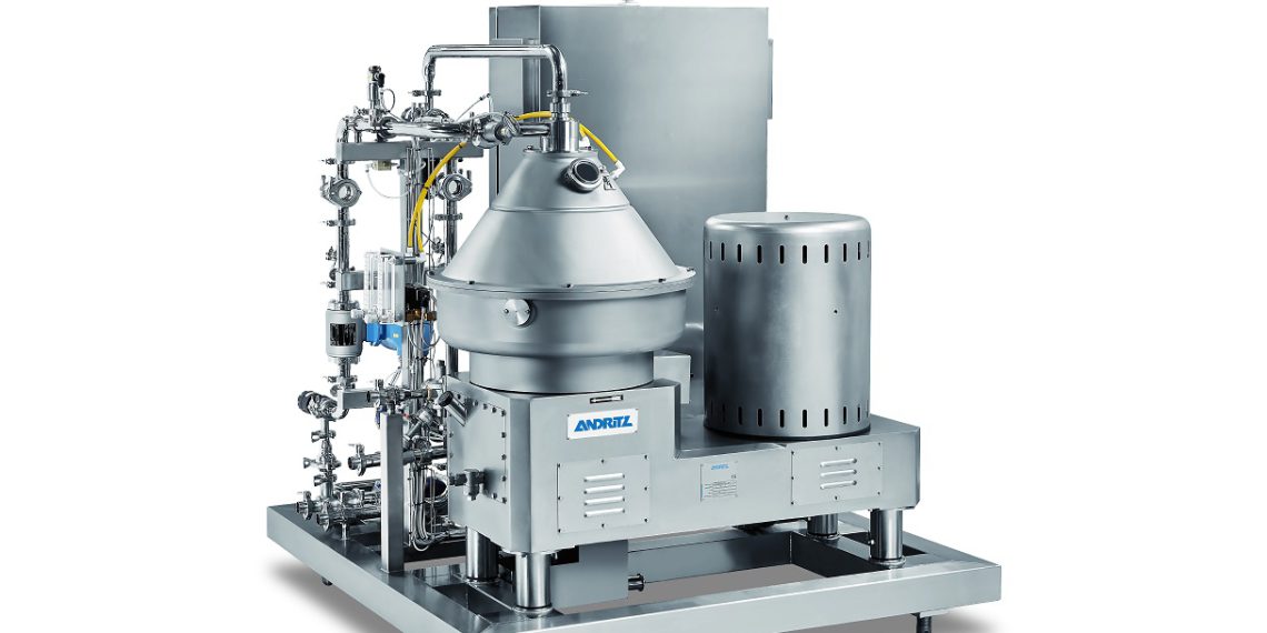 Art Brew clarifier. (Picture: Andritz)