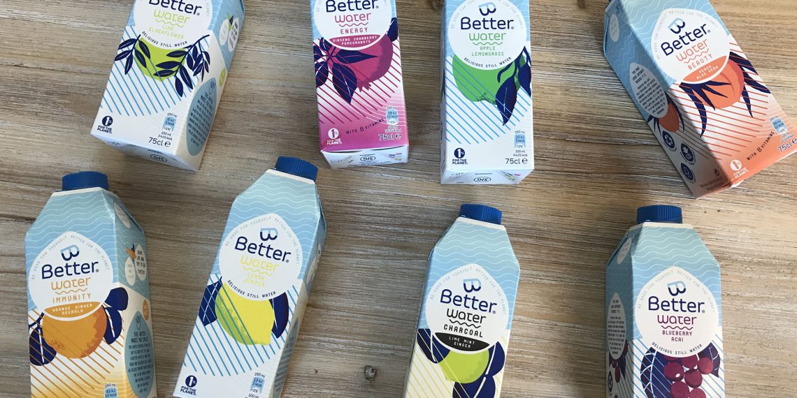 B-Better, an innovative water start-up brand from Unilever’s Future Platform, is launching a range of on-trend water beverages in SIG’s unique combidome carton bottle, offering all the advantages of an aseptic carton pack and all the benefits of a bottle shape – a perfect fit for B-Better.