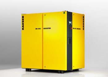 With their new modern design, Kaeser’s latest generation of boosters are now more compact than ever before and feature frequency control. (Picture: Kaeser Kompressoren)