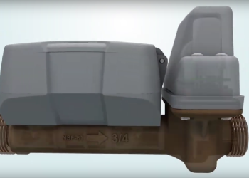 Badger Meter E-Series Ultrasonic Plus with Integrated Shutoff Valve