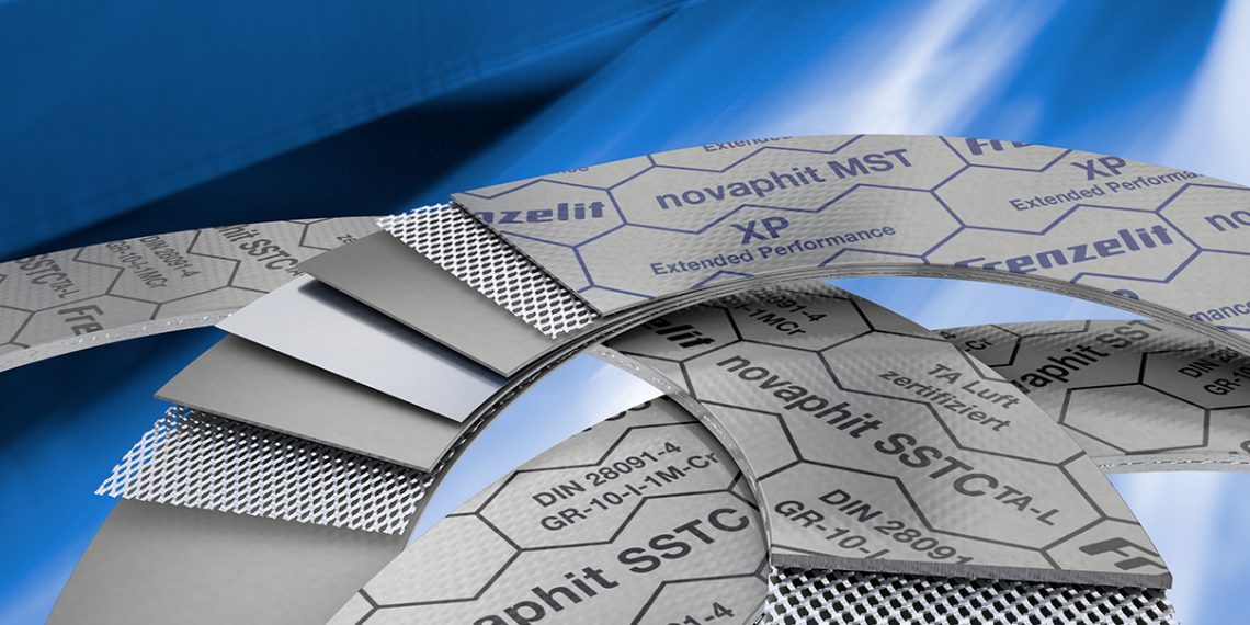 The expanded metal insert and XP technology in novaphit gaskets guarantee optimized surface pressure, minimal mass loss and high tightness in high-temperature applications.