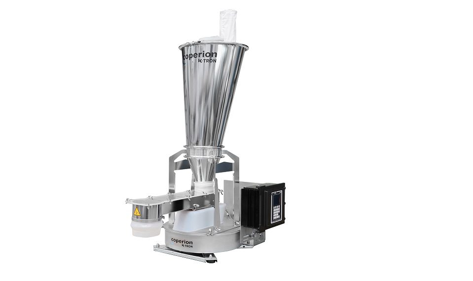 Coperion K-Tron’s new line of K3 vibratory feeders features a unique, patent-pending drive system combined with an advanced control package, resulting in gentler product handling, higher accuracy and quicker product changeover. (Picture: Coperion K-Tron)