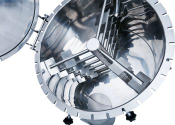 Mixing rotor of the new bulk mixer. Coperion