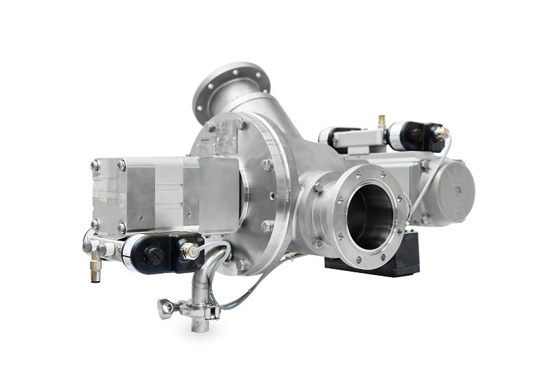 Coperion’s optimized stainless steel WYK diverter valve for CIP applications is a match for even the most stringent hygiene and purity demands.