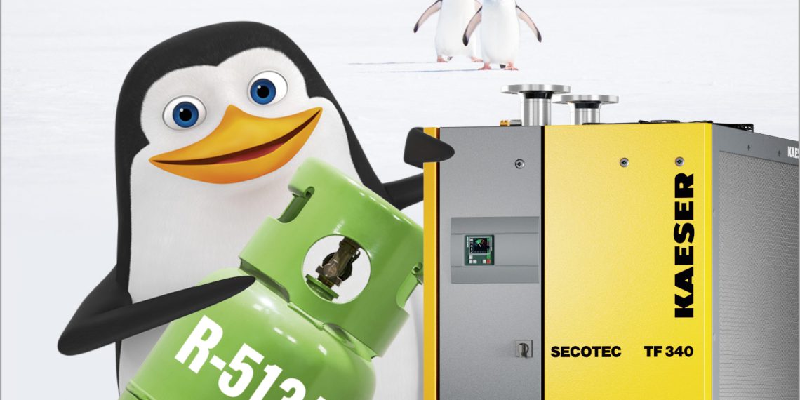 R-513A refrigerant offers the most future-proof operating solution for refrigeration dryers. (Picture: Kaeser)