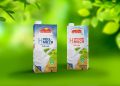 SIG’s combibloc EcoPlus, the world’s first and only aluminium-free aseptic carton, has hit a milestone of 1 billion packs filled. The 1 billionth pack was filled by DMK Group, Germany’s largest dairy cooperative. (Picture: SIG)