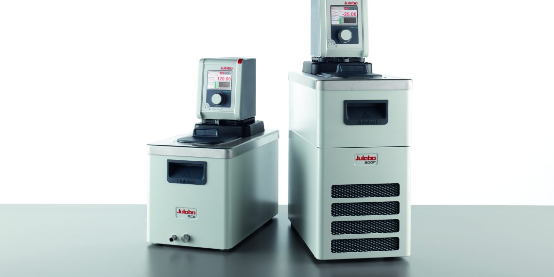 Dyneo circulators are available in combination with heating bathsas well as with heating and refrigerated baths. Picture: Julabo