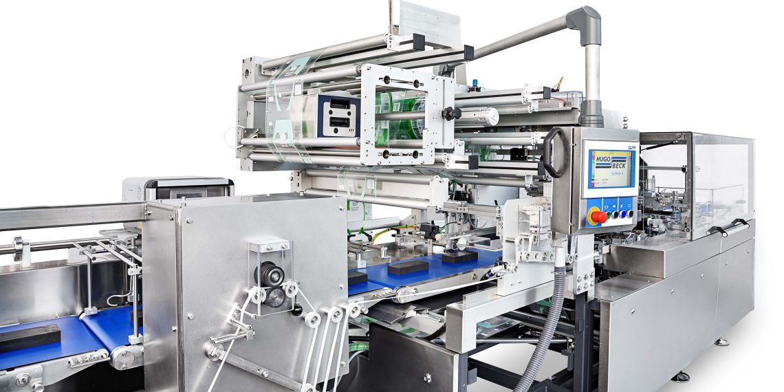 The flowpack X-D zip produces both flowpacks and three-side seal bags with a ziplock seal. (Picture: Hugo Beck)