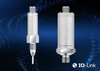 The dTrans T1000 temperature sensor (left) and the dTans p35 pressure sensor (right) are the first Jumo products to have an IO link interface.