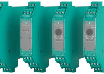 Safety relays from Pepperl+Fuchs: diagnostics, LFT, 1oo3 architecture.