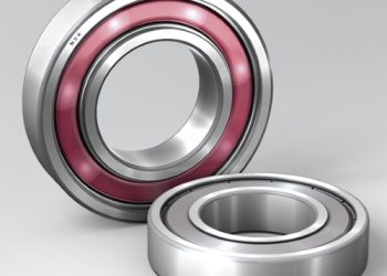 Molded-Oil bearings in the stainless steel version feature grease that is firmly embedded in the carrier medium to prevent it being washed away by steam or liquids. Picture: NSK