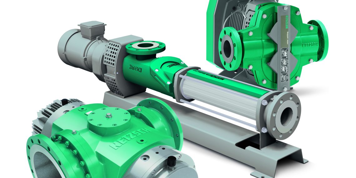 The Netzsch product group of the positive displacement pumps: Nemo progressing cavity, Tornado rotary lobe and the Notos multi screw pump.