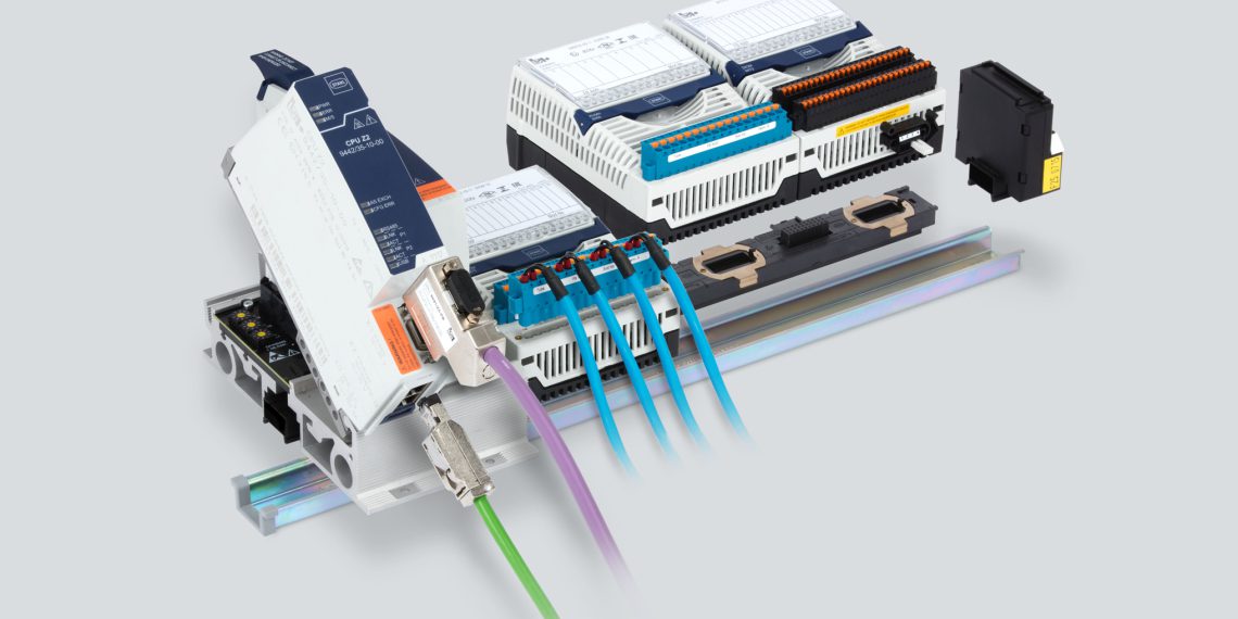 The new Zone 2 CPU and power modules for the Remote IS1+ I/O system support Profibus DP and Profinet, EtherNet/IP and Modbus TCP. Picture: R. Stahl
