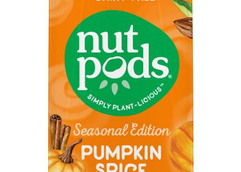 Nutpods will re-release their Seasonal Edition Pumpkin Spice creamer in North America’s first aseptic carton package made with polymers linked to plant-based renewable materials: SIGnature Pack from SIG.