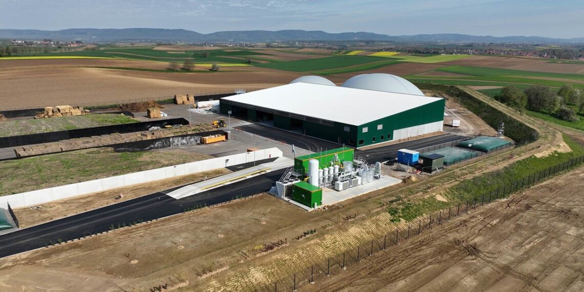 Newly built biomethane plant
