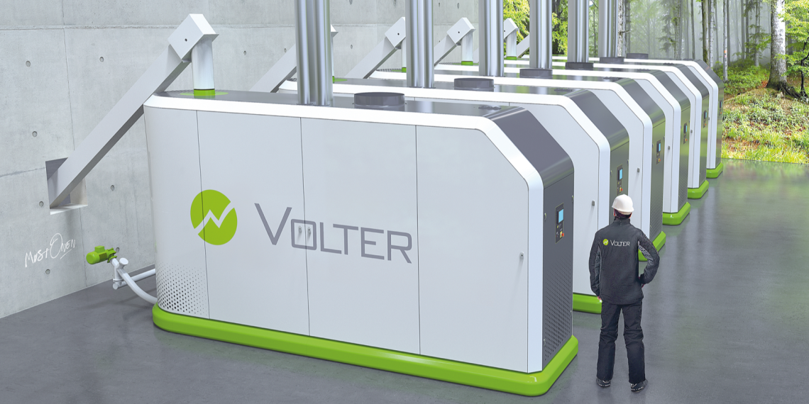 own energy from wood with Volter 40 CH