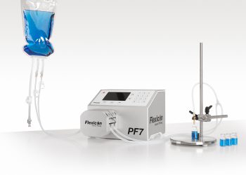 WMFTG showcases Flexicon PF7 tabletop peristaltic liquid filling machine