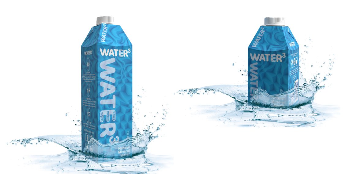 To help achieve its goal of becoming the UK’s lowest carbon footprint drinks brand by 2022, start-up Drinks3 (Drinks Cubed) has launched its new premium mineral water in SIG’s unique combidome carton bottle with Signature packaging material. (Picture: SIG)